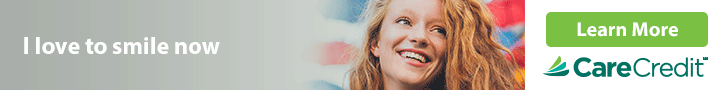 CareCredit Dental Financing: I love to smile now / We Accept the CareCredit credit card